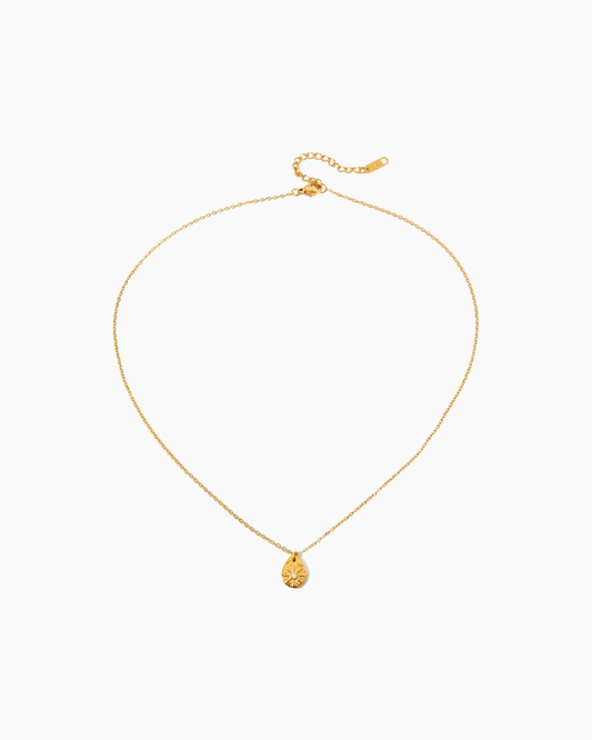 Golden Bloom Teardrop Necklace - mifjewelry