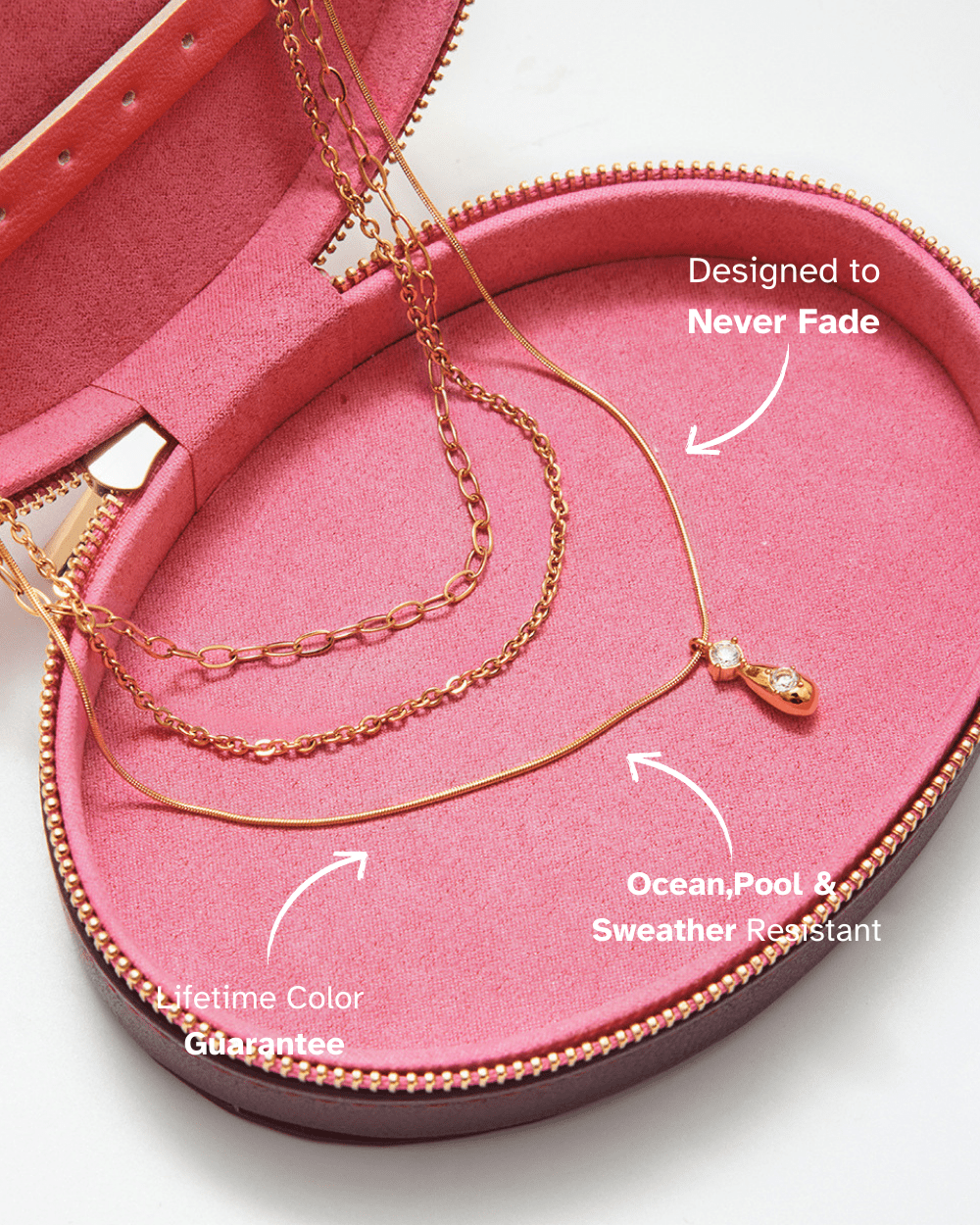 Golden Cascade Layered Necklace - mifjewelry