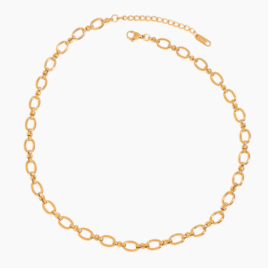 Golden Current Chain Necklace - mifjewelry