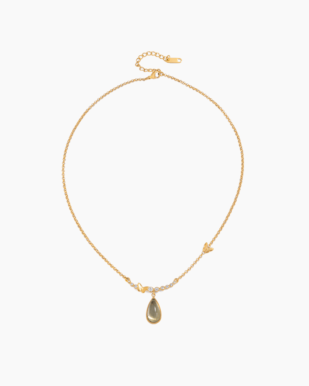 Golden Dewdrop Pendant Necklace - mifjewelry
