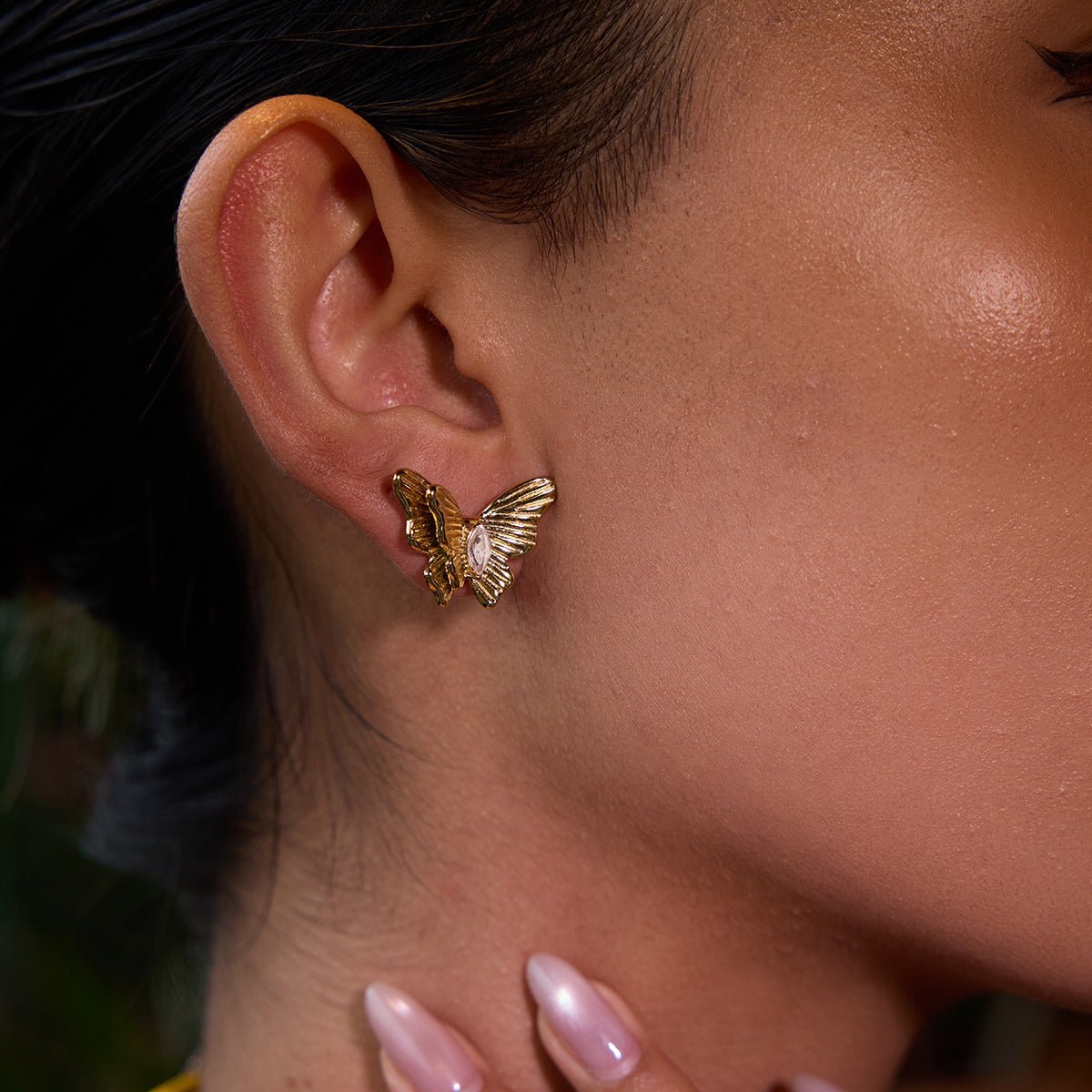 Golden Flight Studs - mifjewelry