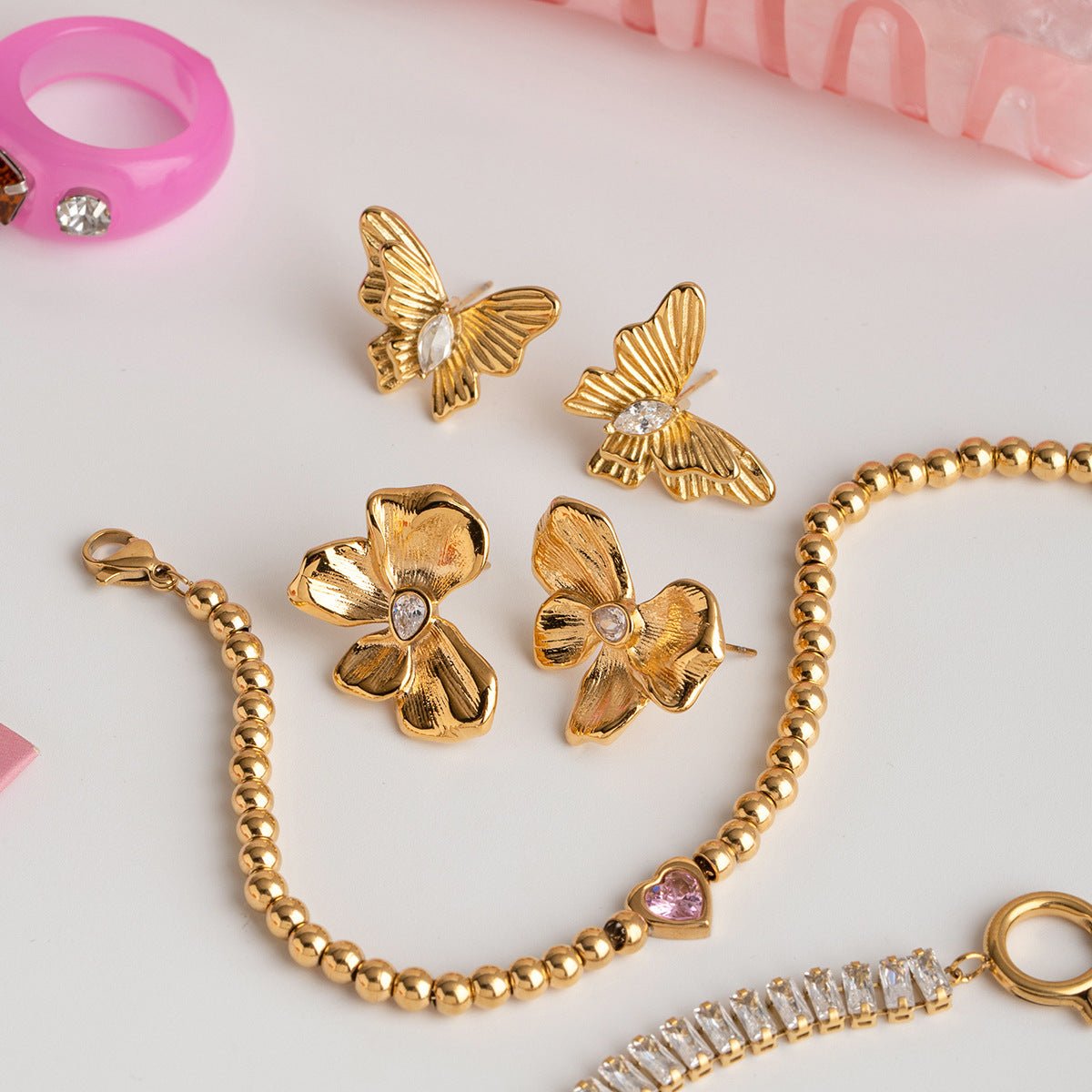 Golden Flight Studs - mifjewelry
