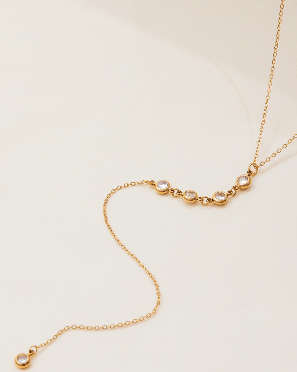 Golden Gleam Y Pendant Necklace - mifjewelry