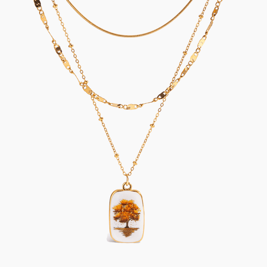 Golden Grove Layered Necklace - mifjewelry