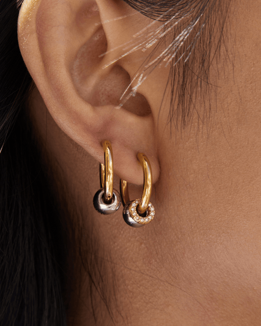 Golden Halo Hoop Earrings - mifjewelry
