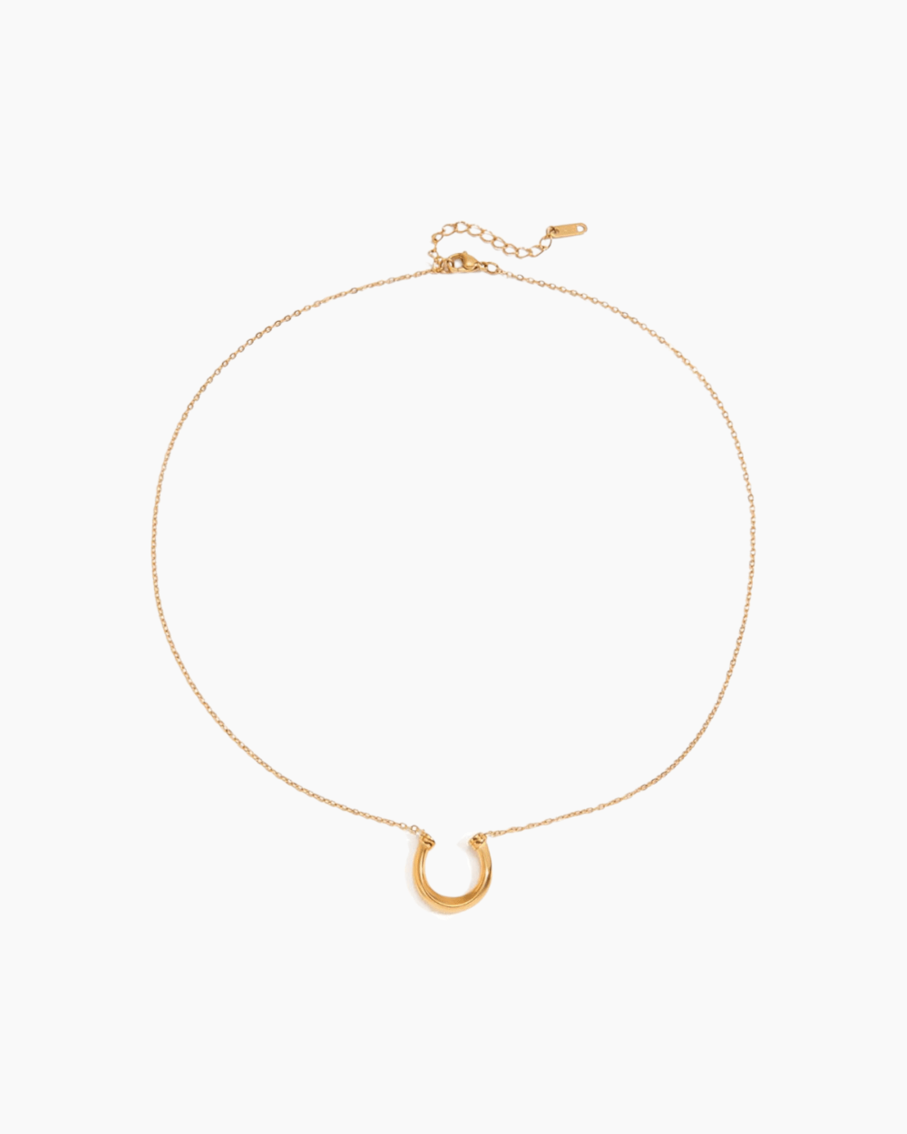 Golden Horseshoe Necklace - mifjewelry