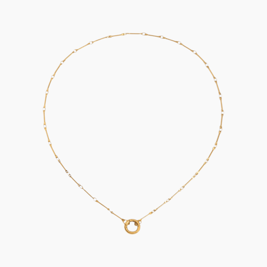 Golden Link Loop Necklace - mifjewelry