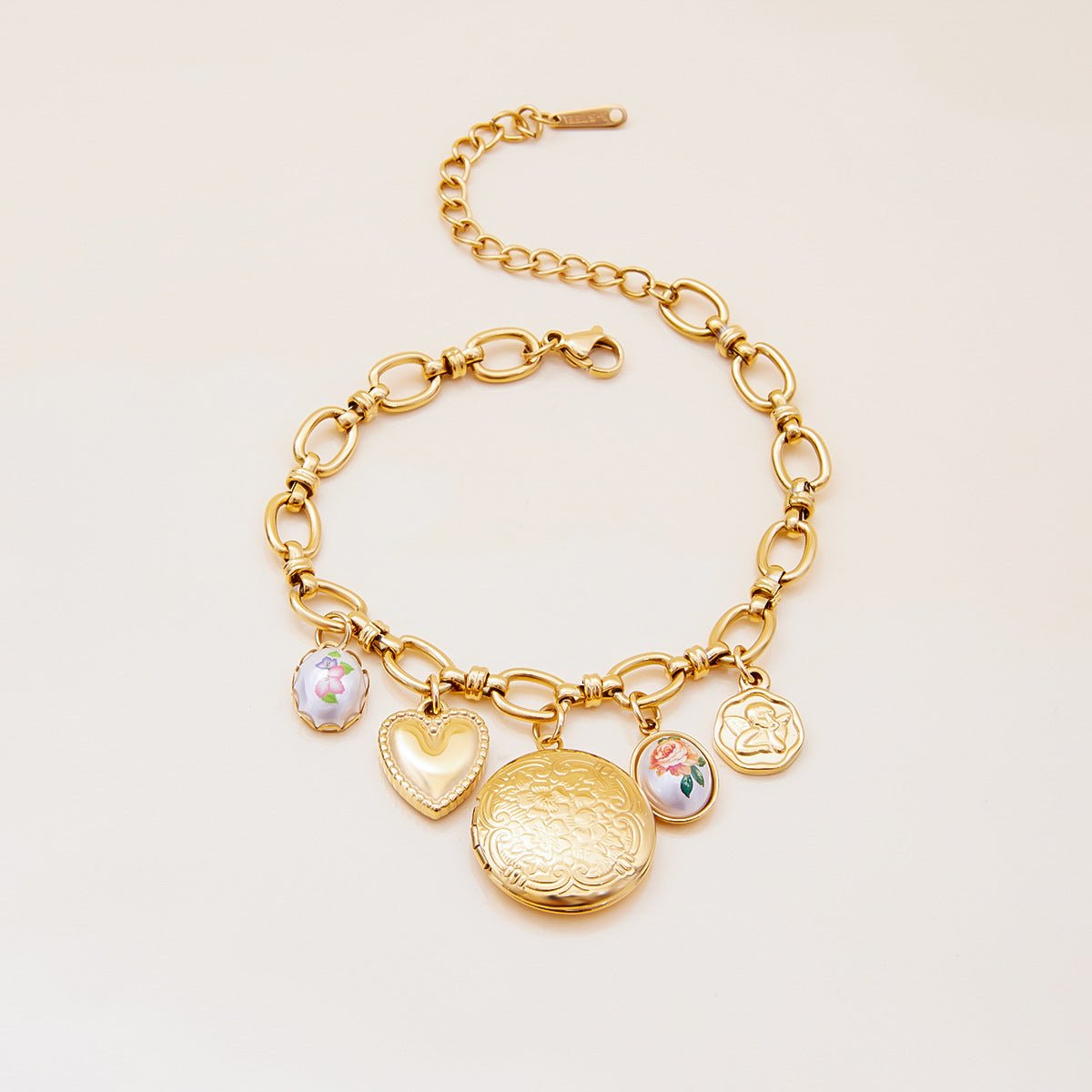 Golden Memory Charm Bracelet - mifjewelry