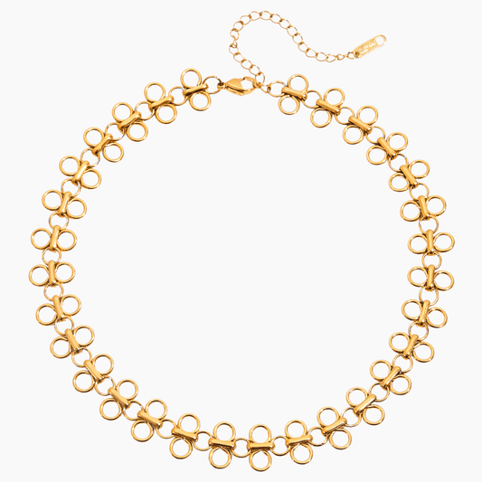 Golden Petal Halo Choker - mifjewelry