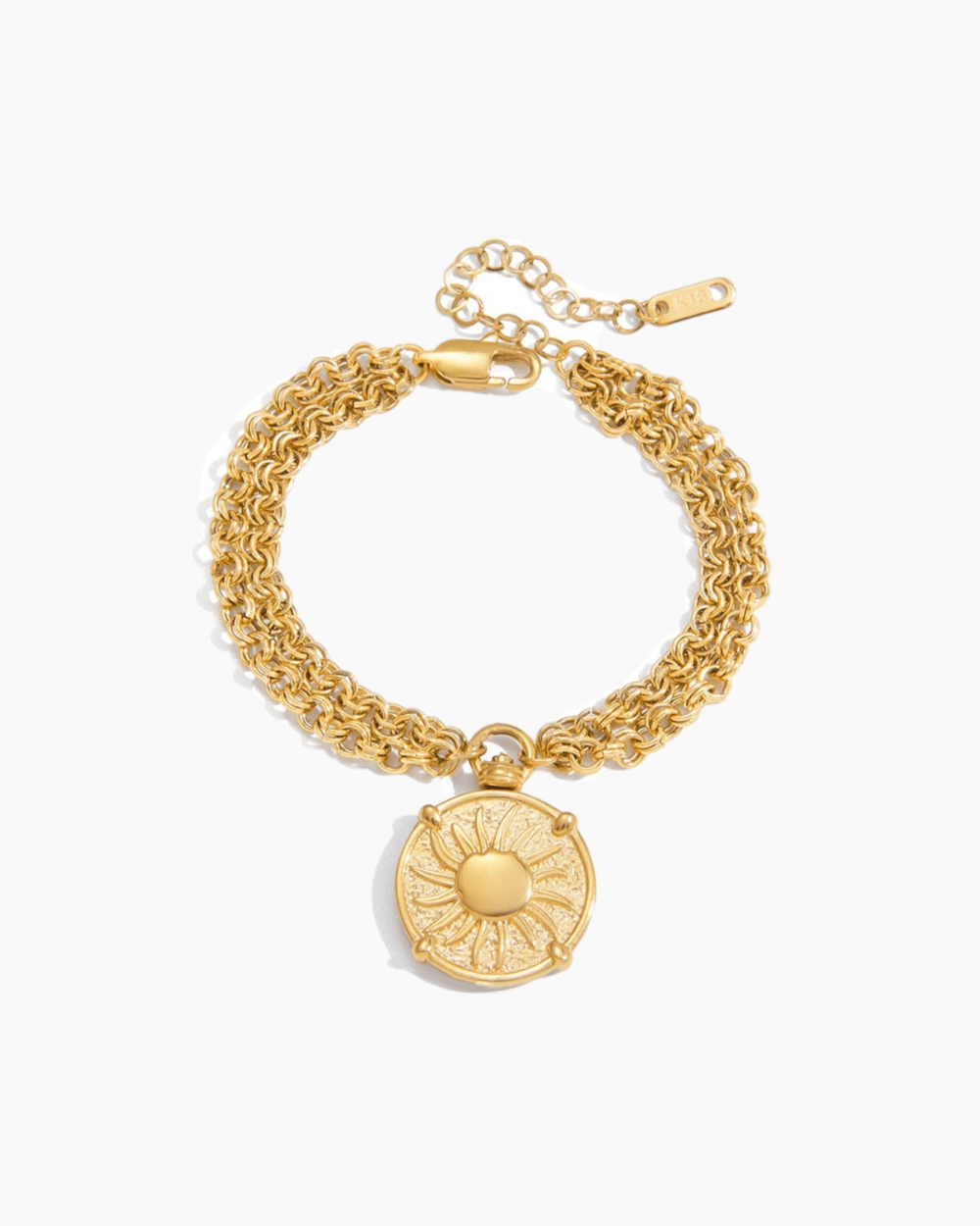 Golden Radiance Sun Charm Bracelet - mifjewelry