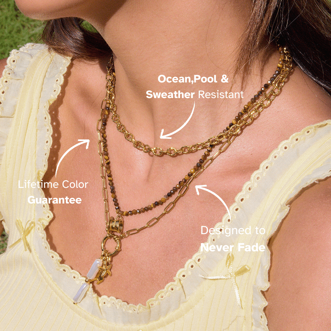 Golden Spiral Necklace - mifjewelry