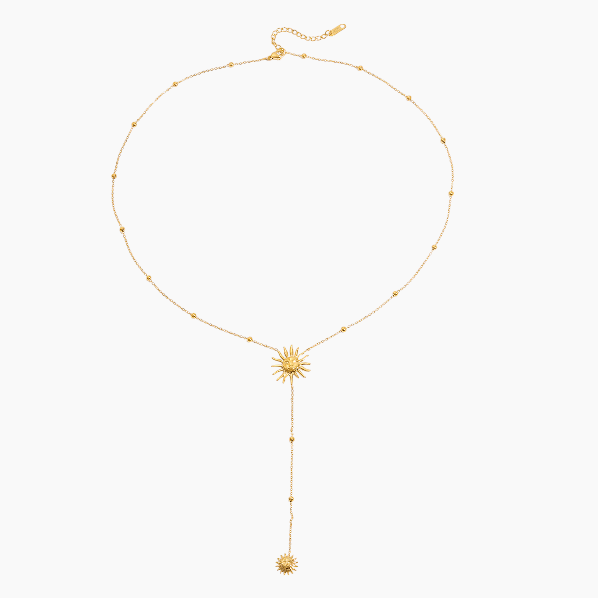 Golden Sunbeam Y Lariat Necklace - mifjewelry