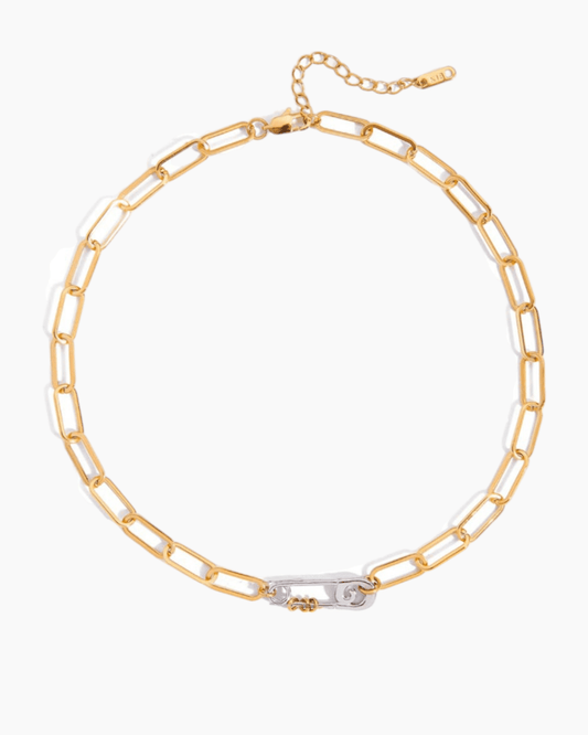 Golden Zip Link Chain Necklace - mifjewelry