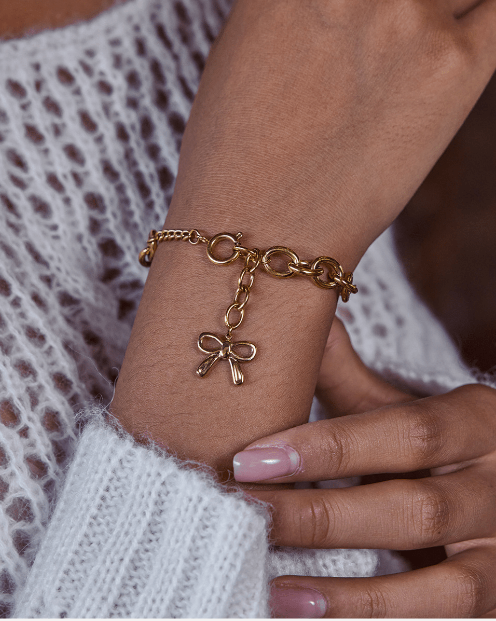 Grace Bow Link Bracelet - mifjewelry