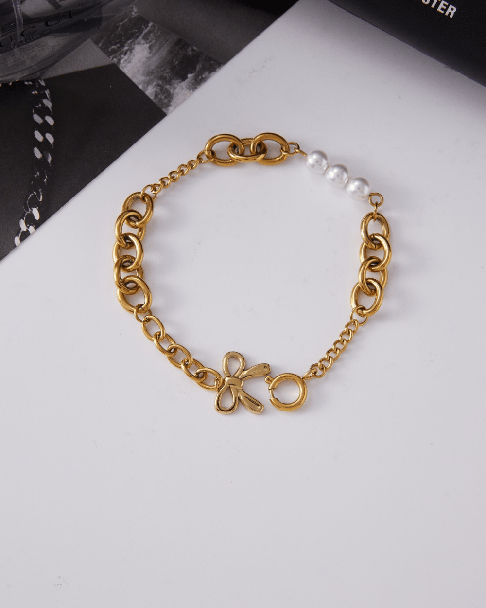 Grace Bow Link Bracelet - mifjewelry