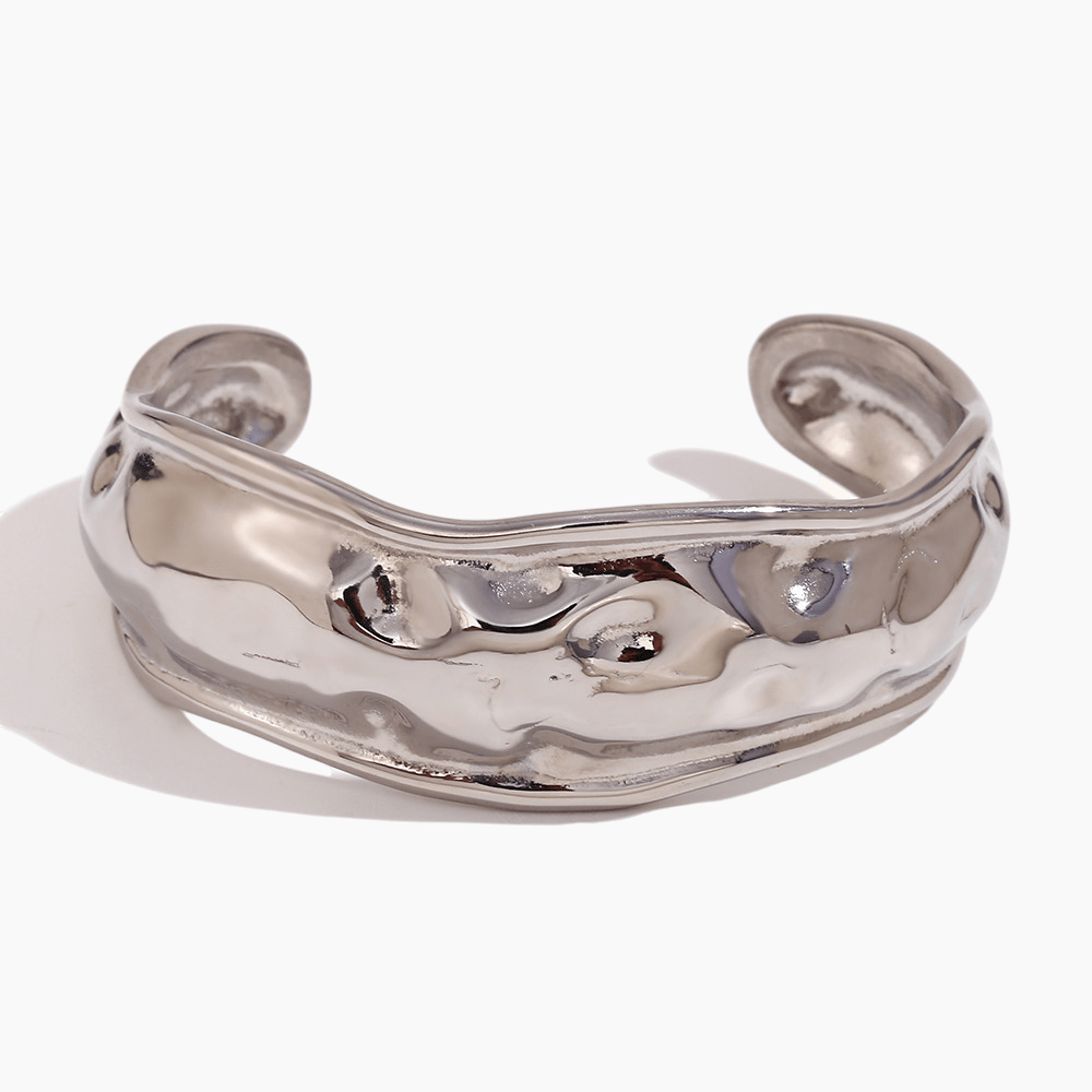 Hammered Texture Cuff Bracelet - mifjewelry