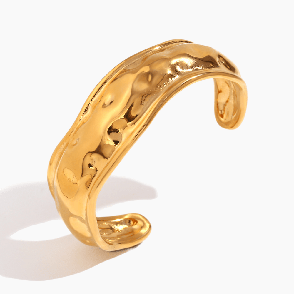 Hammered Texture Cuff Bracelet - mifjewelry