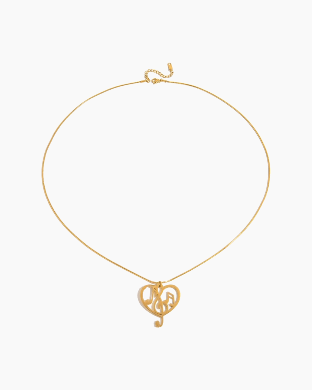 Harmony Heart Treble Necklace - mifjewelry