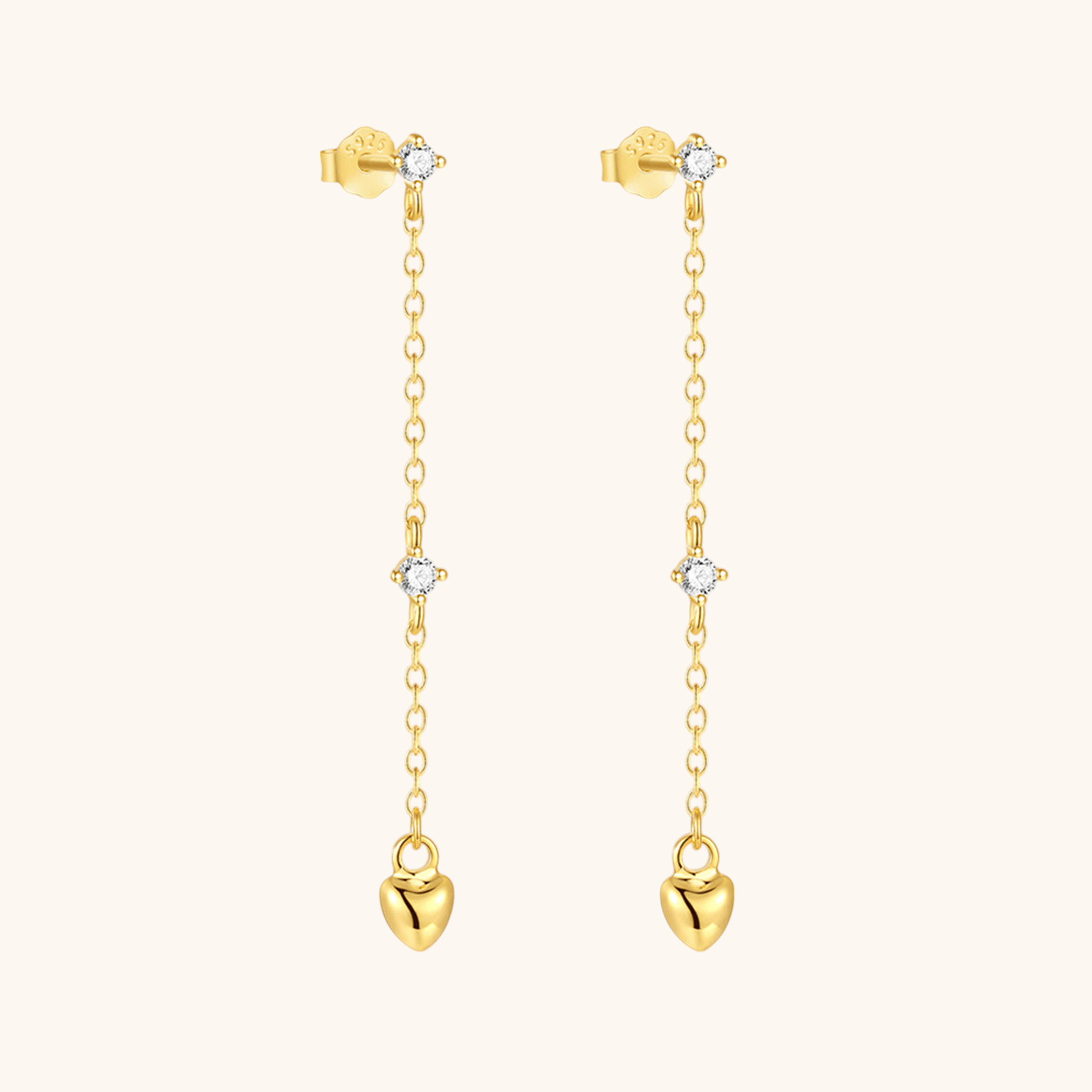 Heart Drop Dangle Earrings - mifjewelry