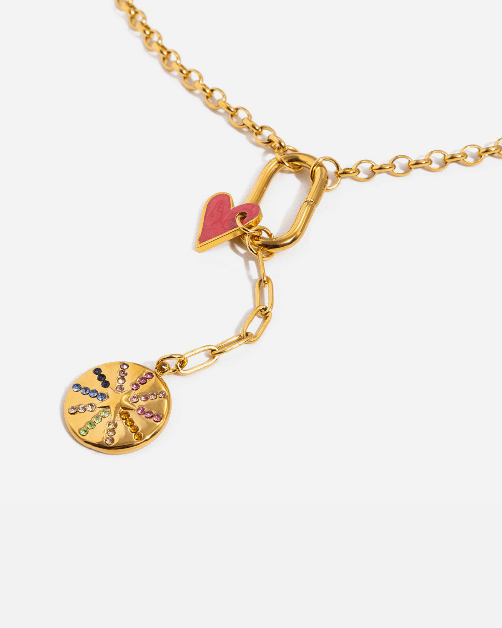 Heart & Galaxy Pendant Necklace - mifjewelry