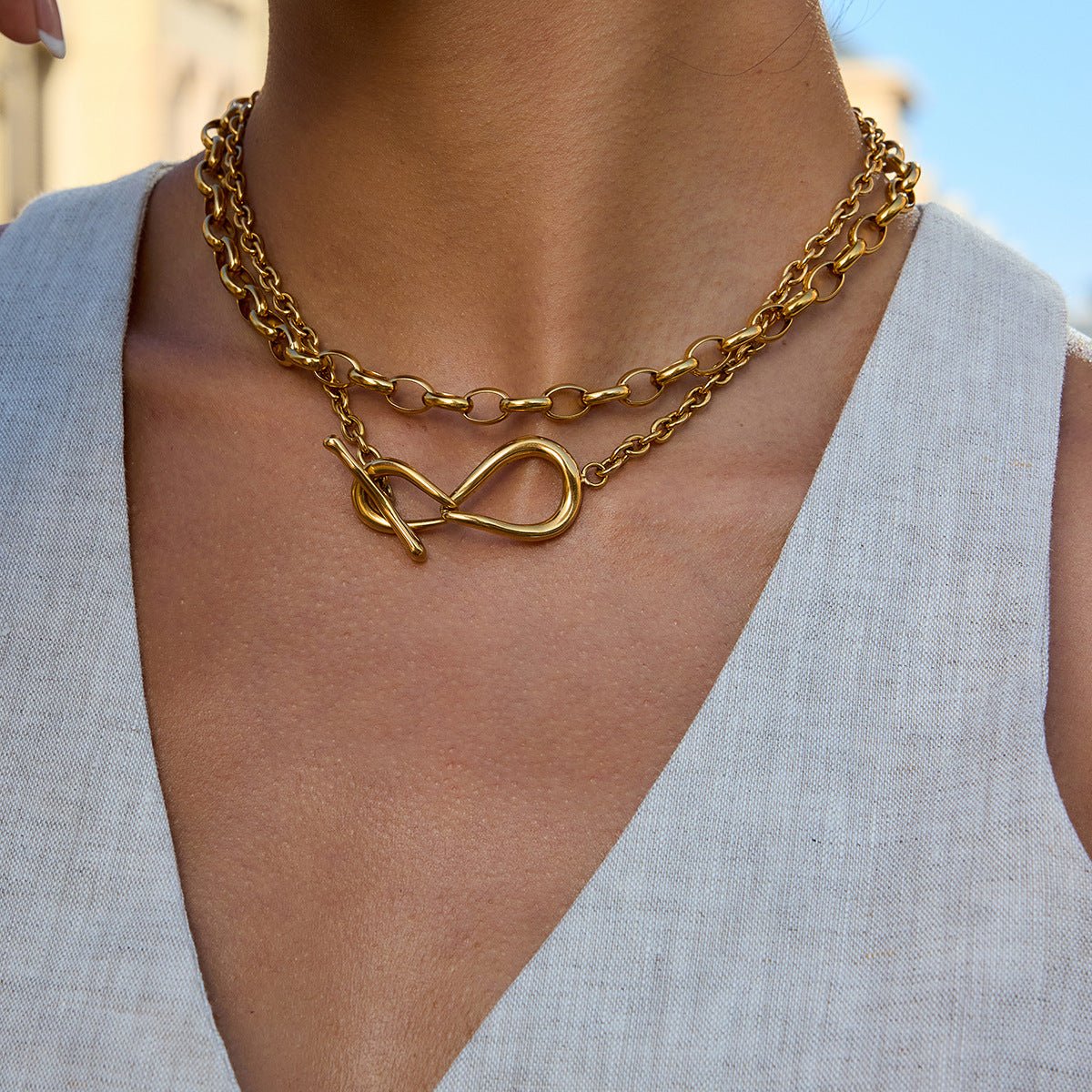 Heartlink Toggle Necklace - mifjewelry