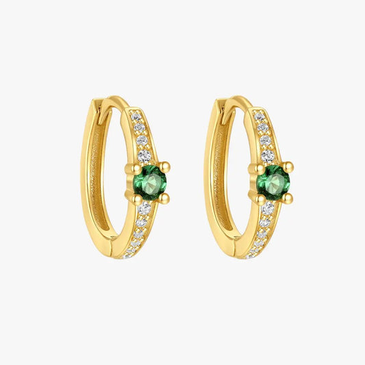 Hollow Zirconia C - Shape Hoop Earrings - mifjewelry