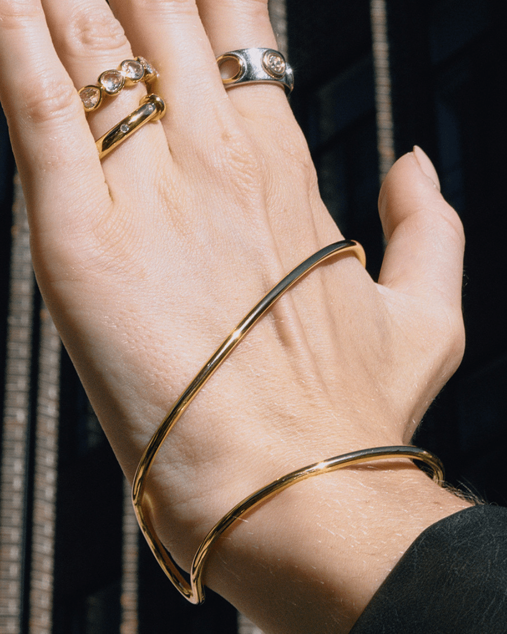 Infinity Curve Open Cuff - mifjewelry