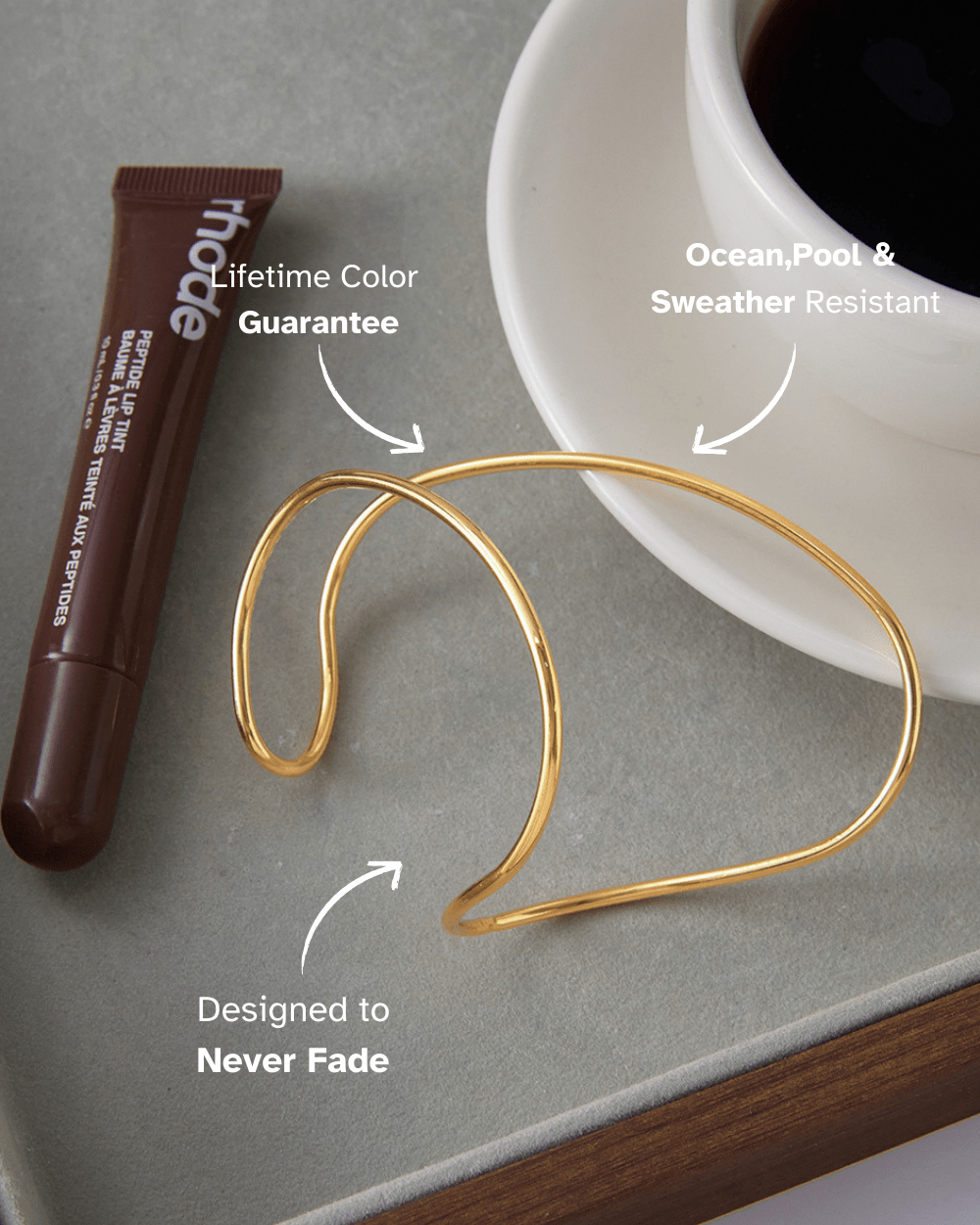 Infinity Curve Open Cuff - mifjewelry