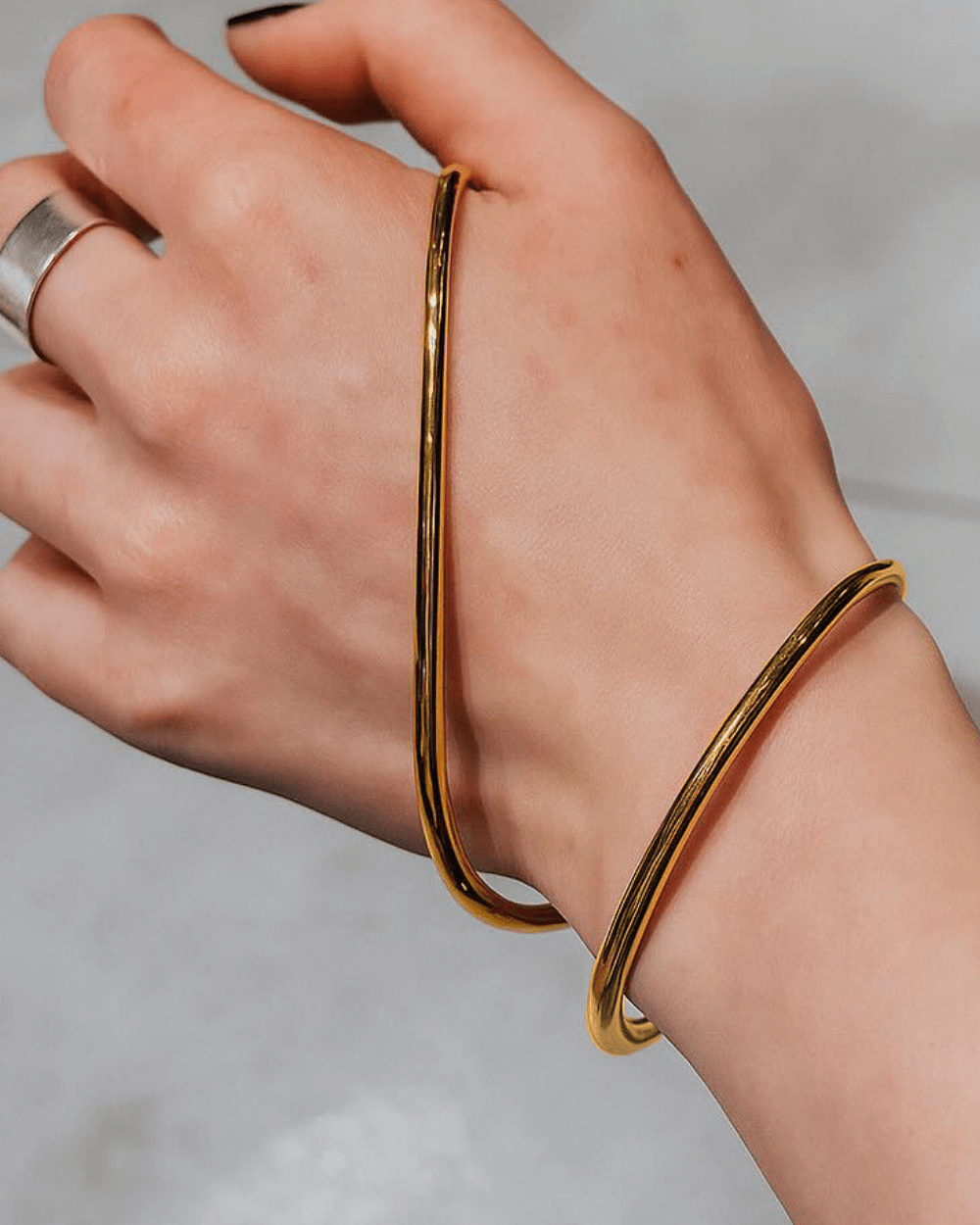 Infinity Curve Open Cuff - mifjewelry