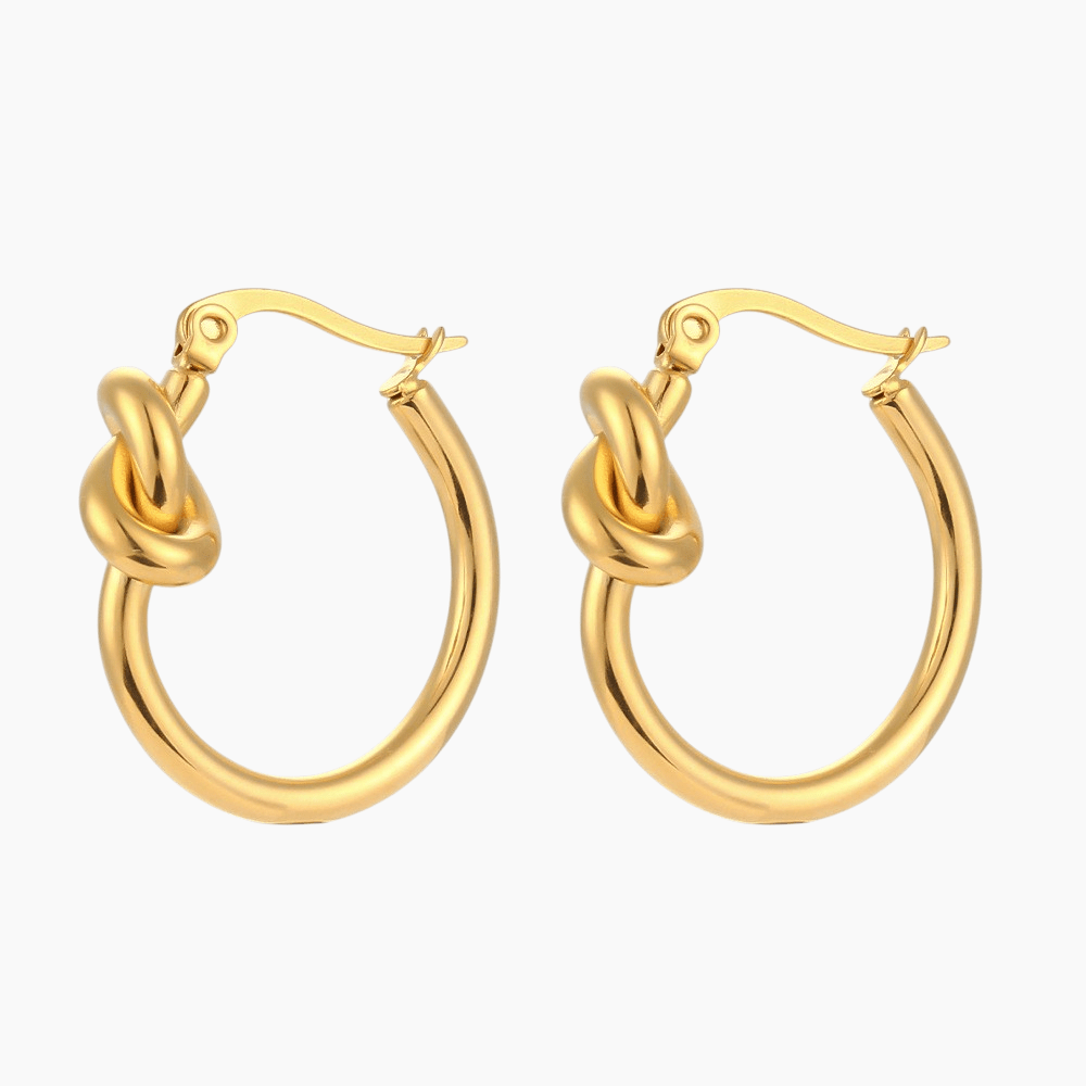 Knotted Hoop Earrings - mifjewelry