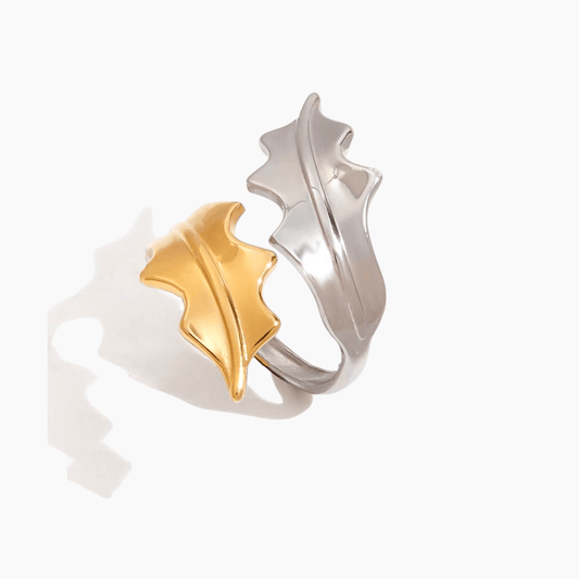 Leaf Armor Ring - Silver - mifjewelry