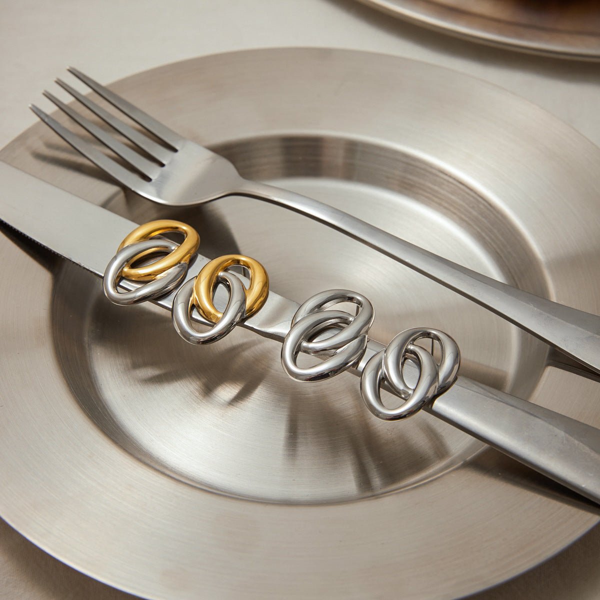 Linéa Loop Earrings - Golden - Silver Mix - mifjewelry
