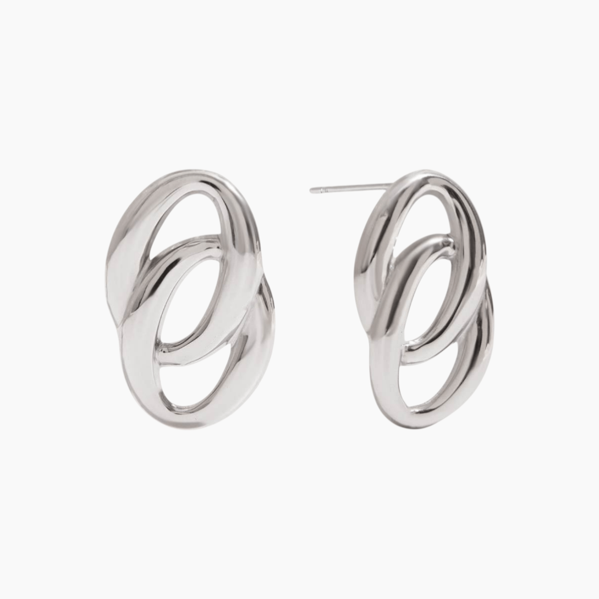 Linéa Loop Earrings - Silver - mifjewelry