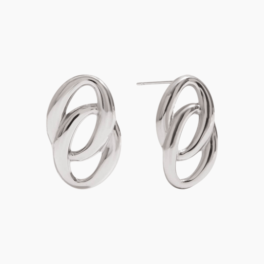 Linéa Loop Earrings - Silver - mifjewelry