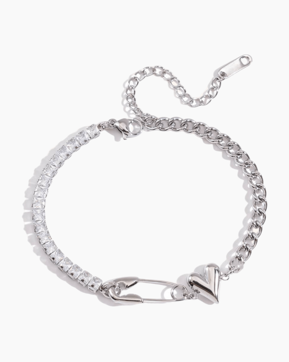 Lock & Glow Heart Chain Bracelet - mifjewelry