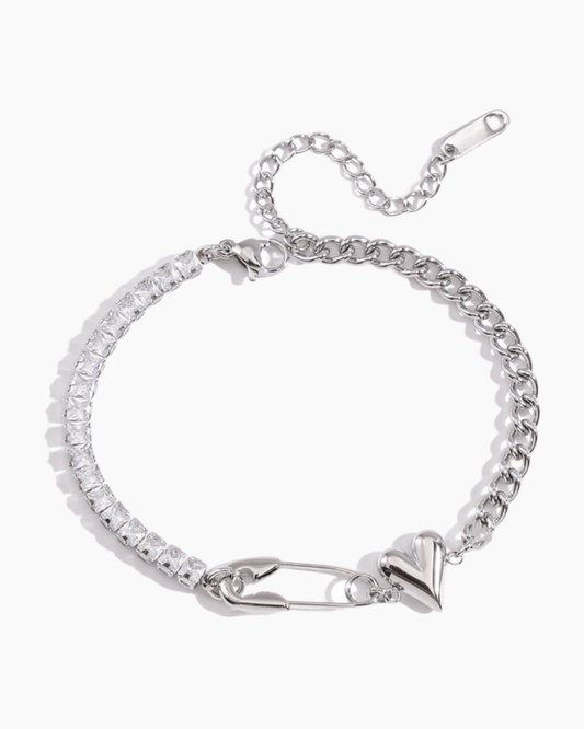 Lock & Glow Heart Chain Bracelet - mifjewelry