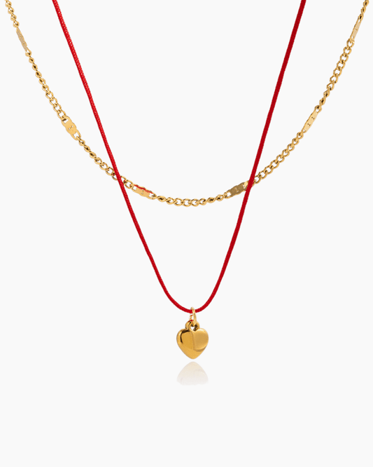 Lucky Heart Duo Necklace - mifjewelry