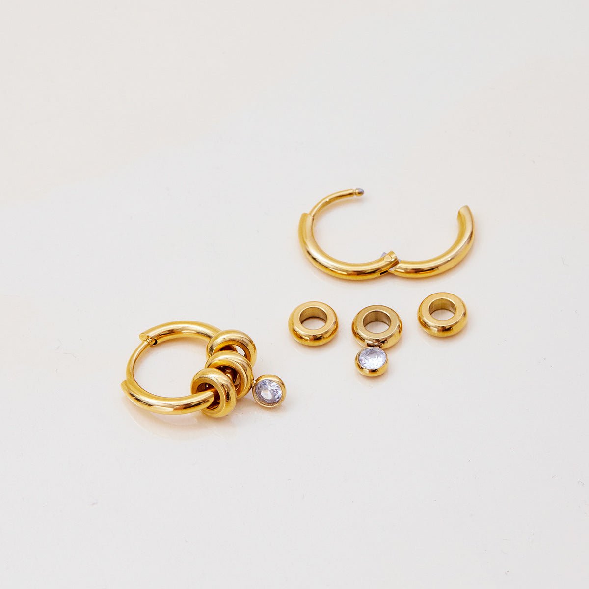 Luna Drop Hoop Earrings - mifjewelry