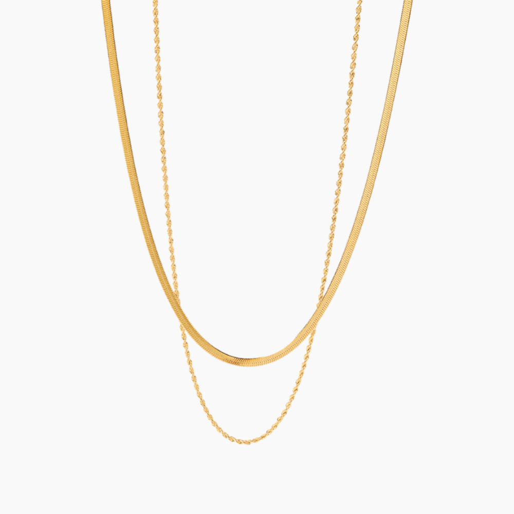 Luna Duo Chain Necklace - mifjewelry