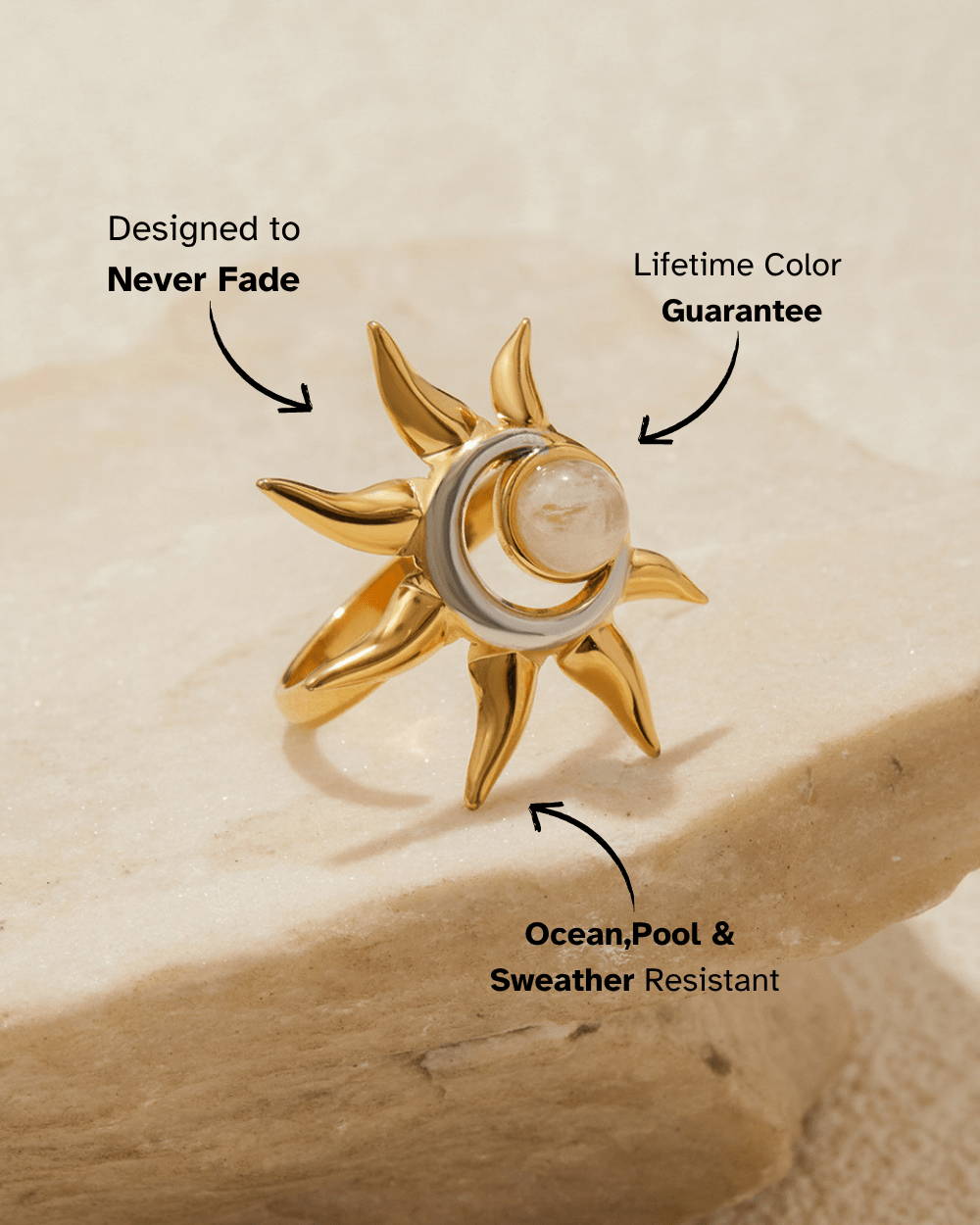 Lunar Embrace Sun Ring - mifjewelry