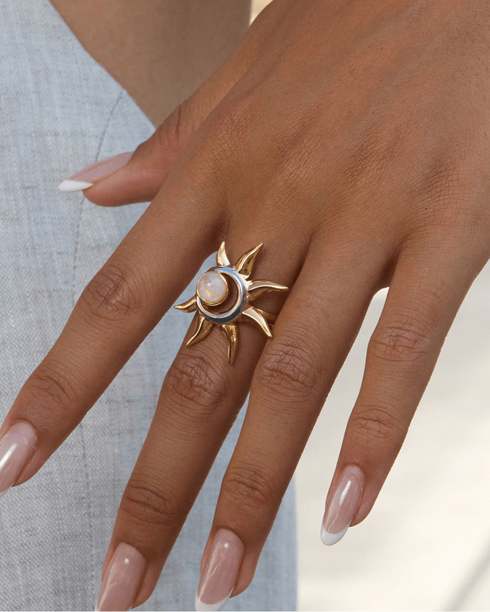 Lunar Embrace Sun Ring - mifjewelry