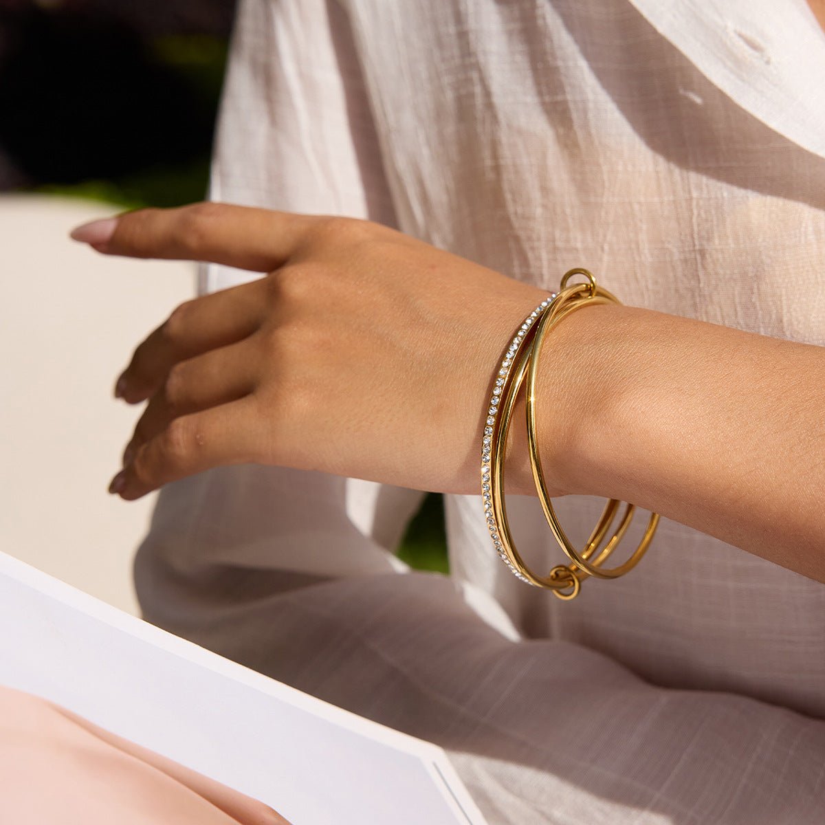 Lustre Line Bangle - mifjewelry