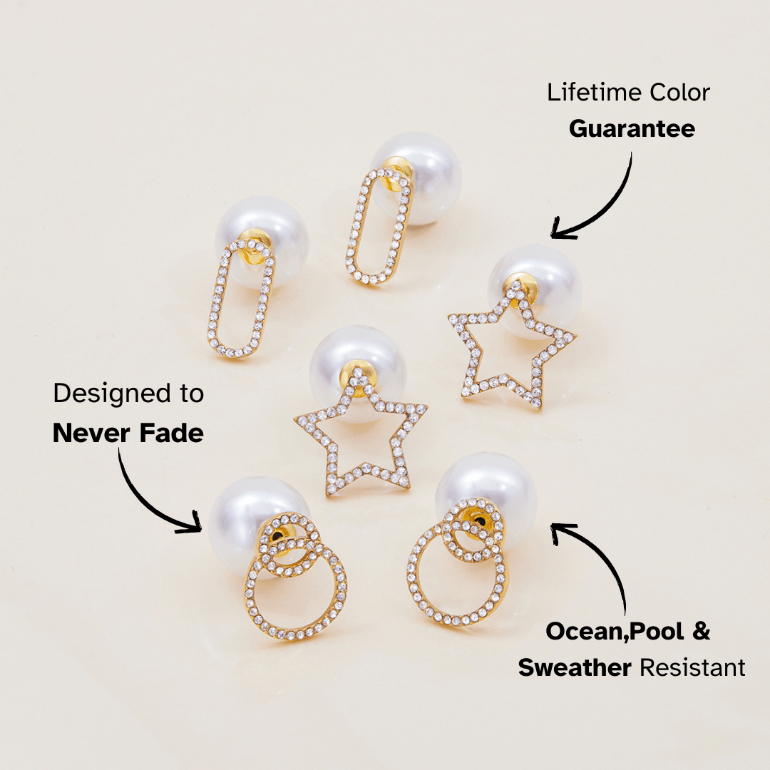 Lustre Link Pearl Earrings - mifjewelry