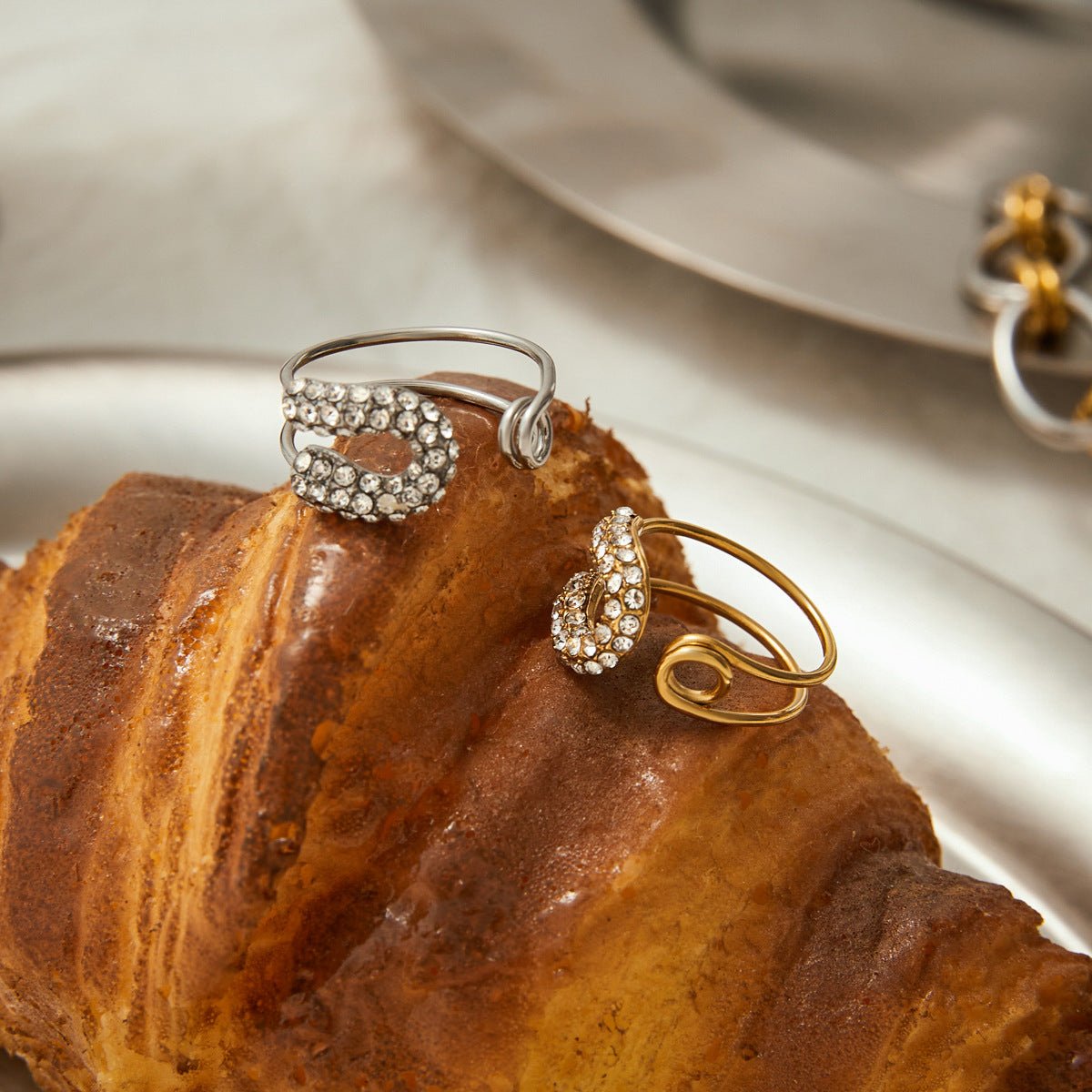 Lustre Spiral Open Ring - Silver - mifjewelry