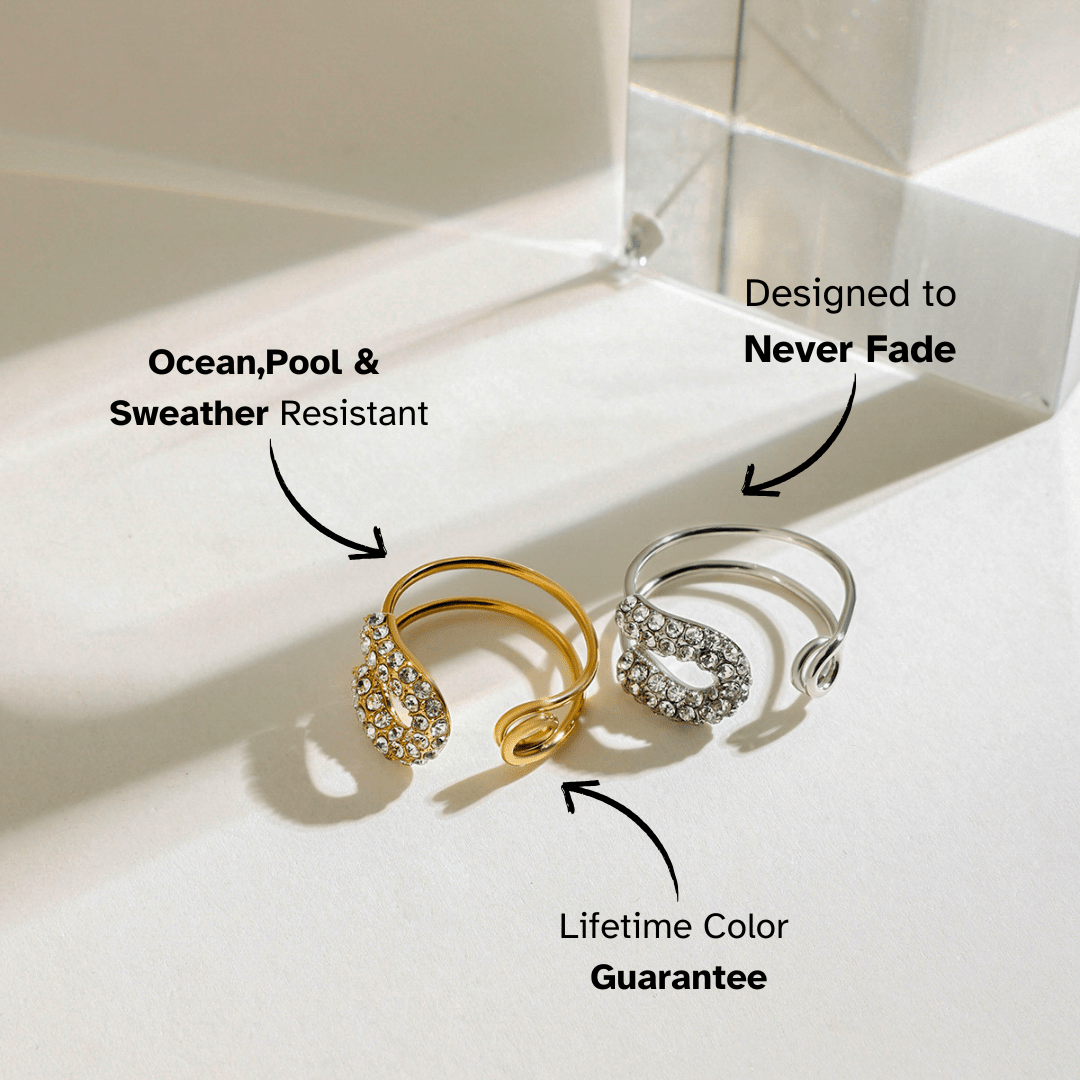 Lustre Spiral Open Ring - Silver - mifjewelry