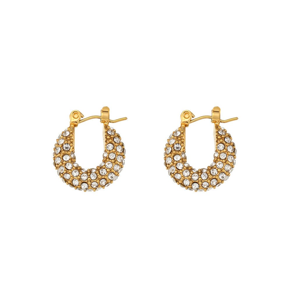 Luxe Pavé Hoop Earrings - mifjewelry