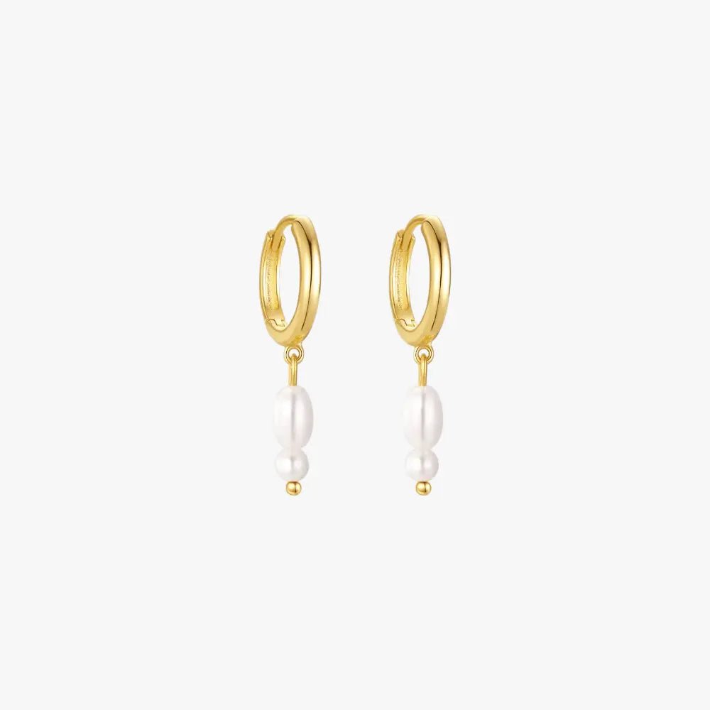 Luxury Pearl Hoop Earrings - mifjewelry