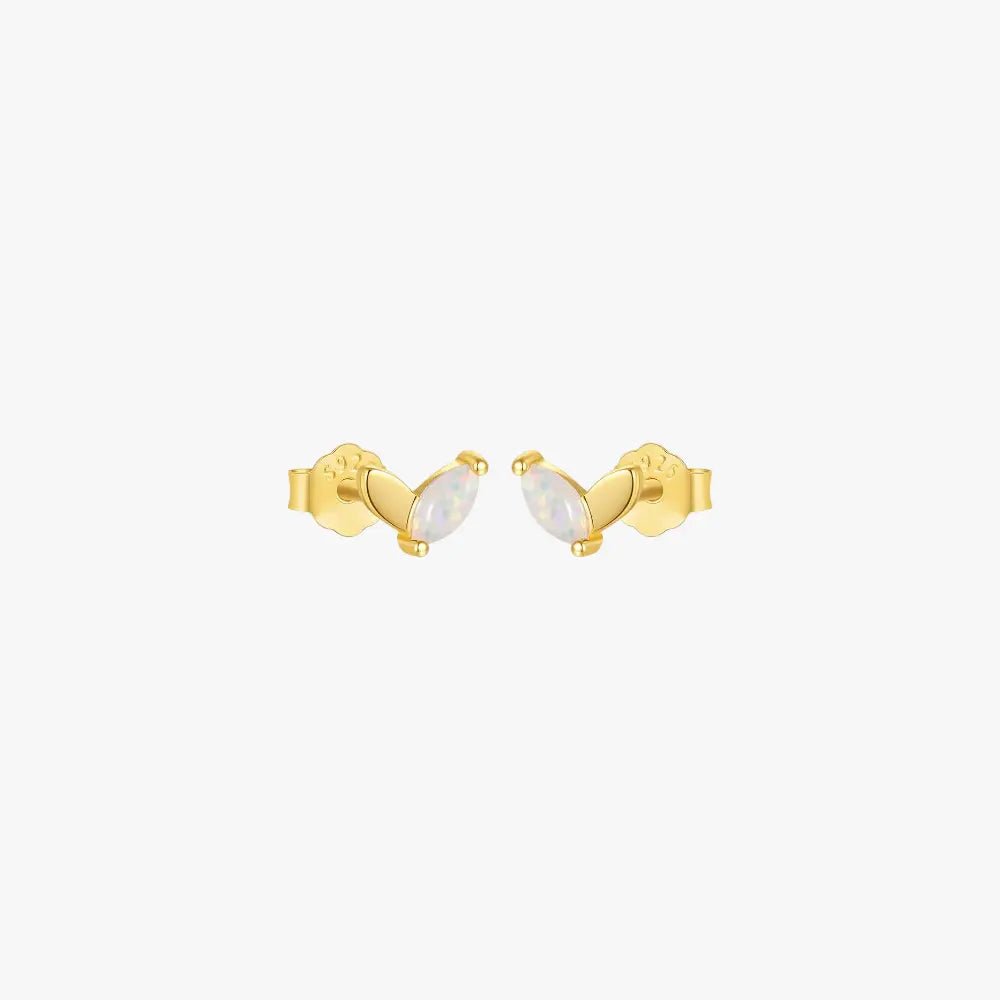 Marquise Opal Minimalist Stud Earrings - mifjewelry