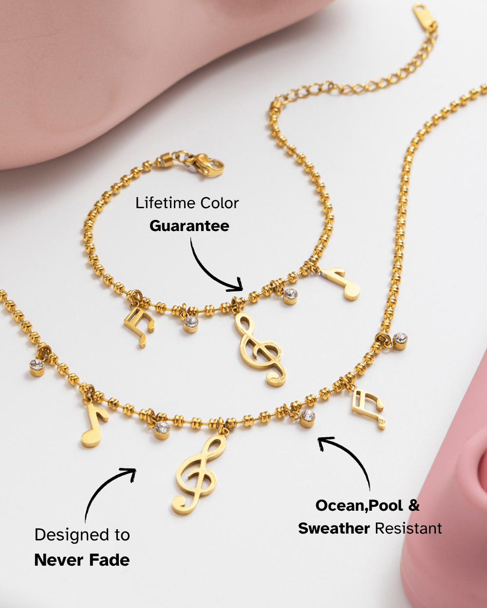 Melody Drop Charm Bracelet - mifjewelry