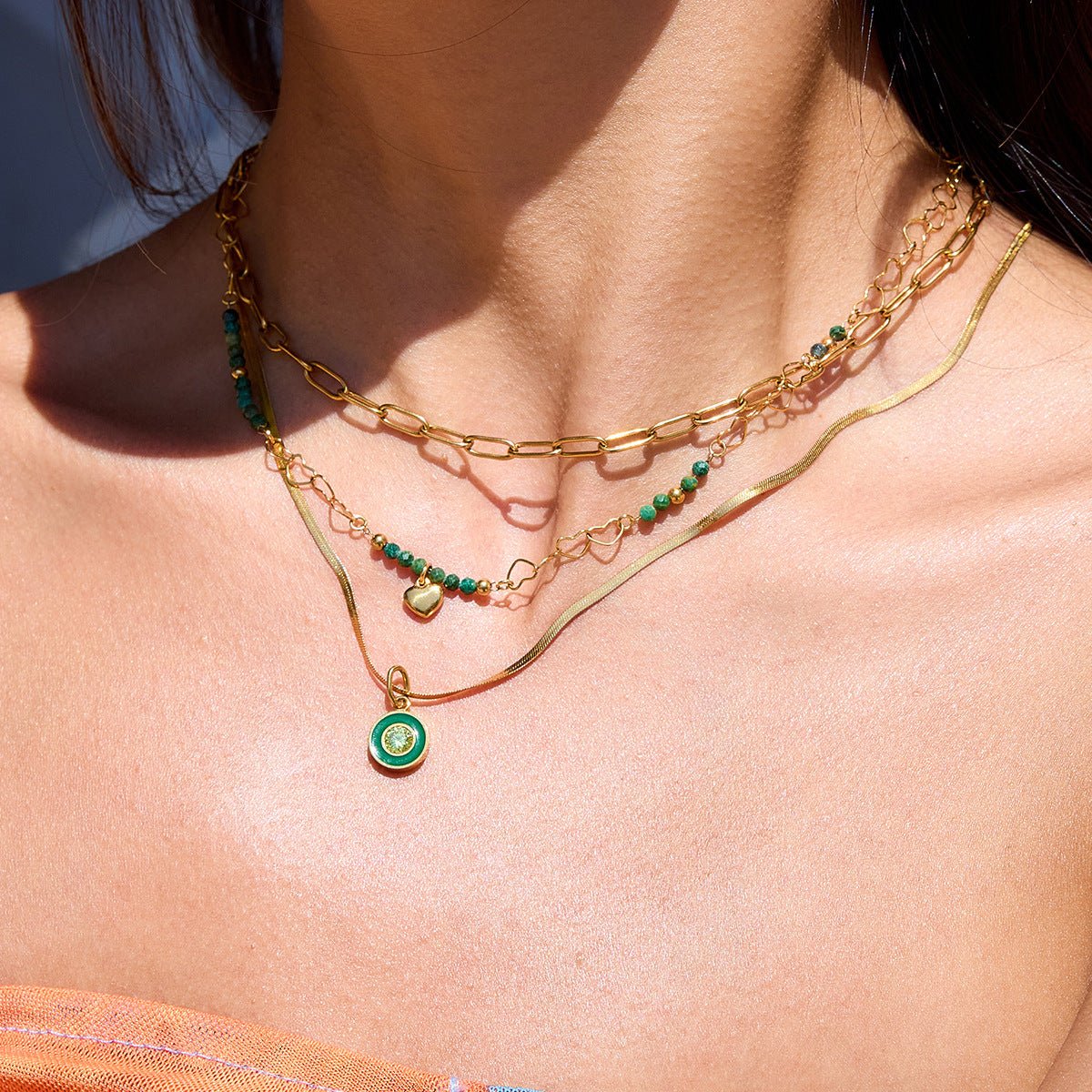 Midnight Heart Chain Necklace - mifjewelry